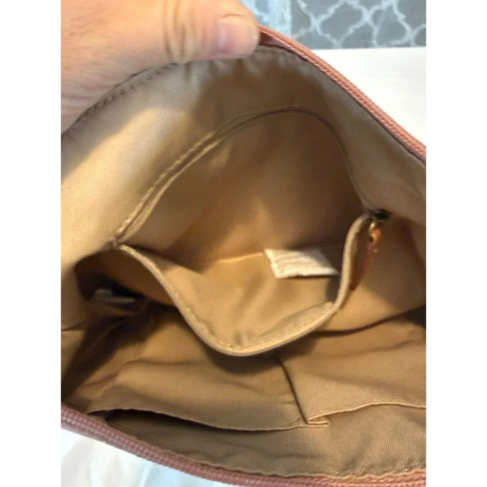 The Sak Sequoia Hobo Bag Dusty Rose Pink Pebbled Leather Shoulder Bag Purse